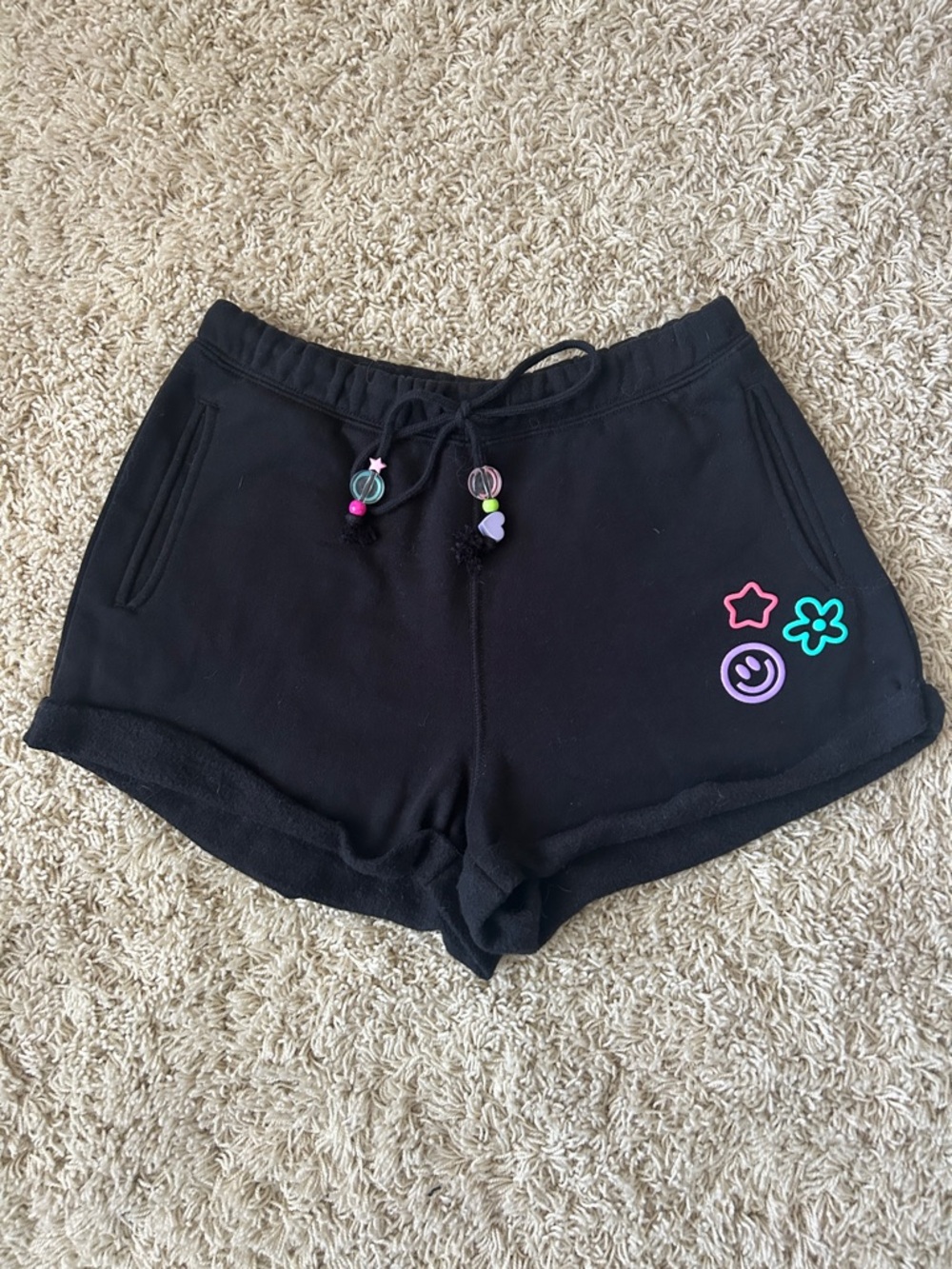 Pacsun black Lounge Shorts with Neon Accents
Size XS